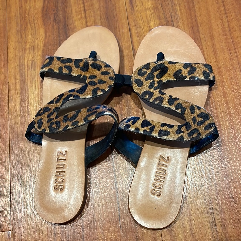 Leopard sandals